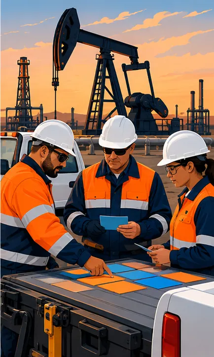 Nhóm dịch vụ kỹ thuật dầu khí rà soát mục tiêu theo quý; hình minh họa