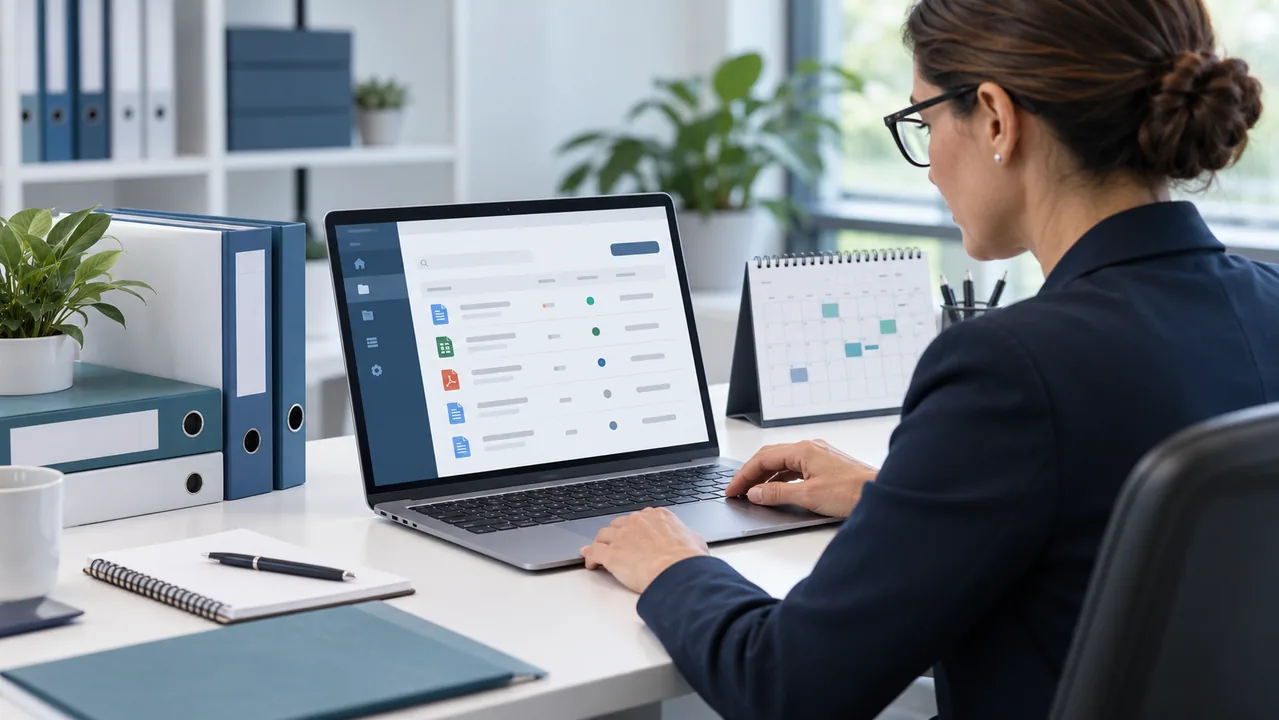 Giao diện minh họa quản lý phiên bản tài liệu và chứng nhận ISO